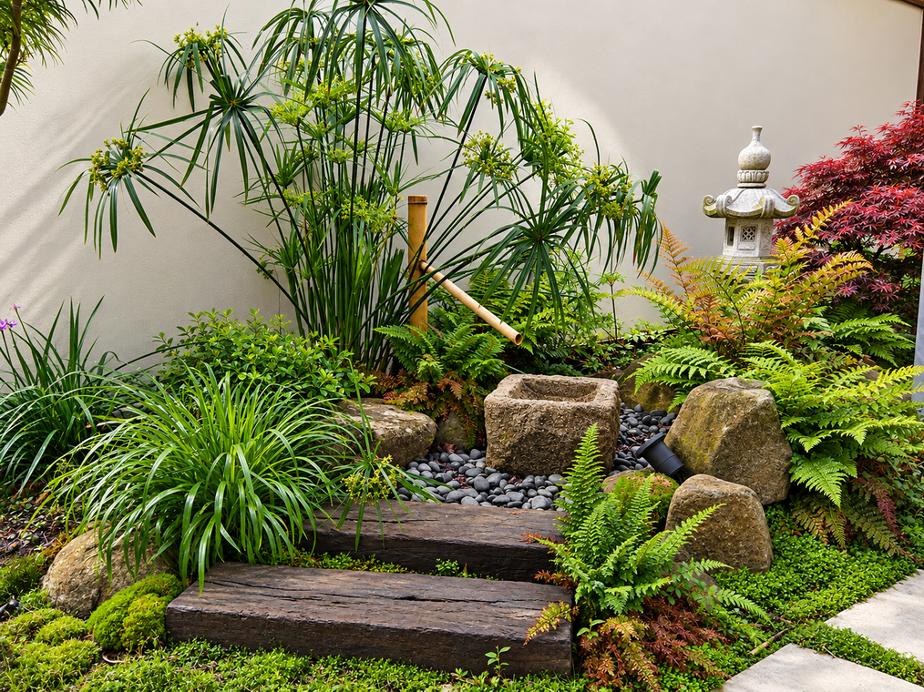 Jardín japonés en Santiago de Compostela