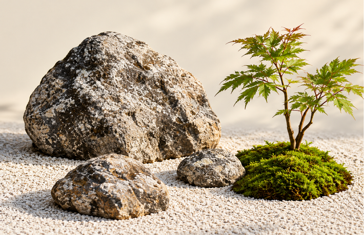 Jardin zen con rocas y arce japones 1 2